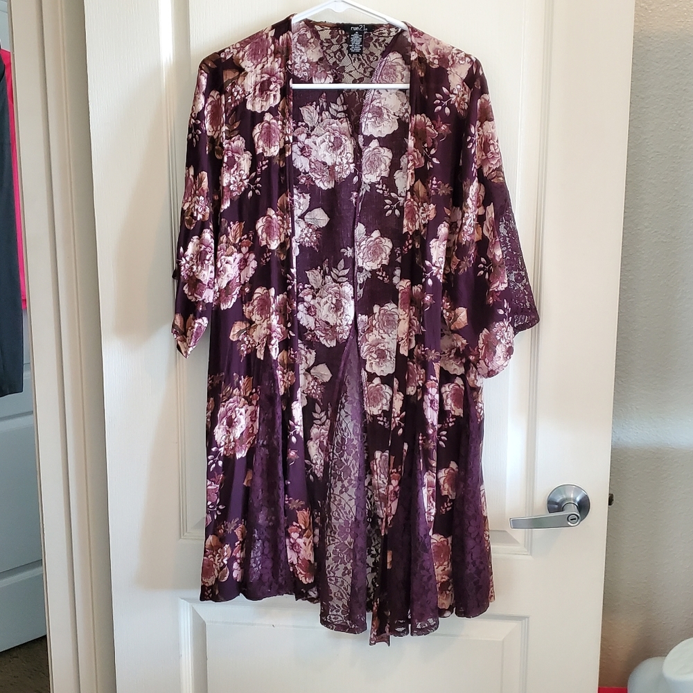 Rue 21 Womens Embroidered Cardigan